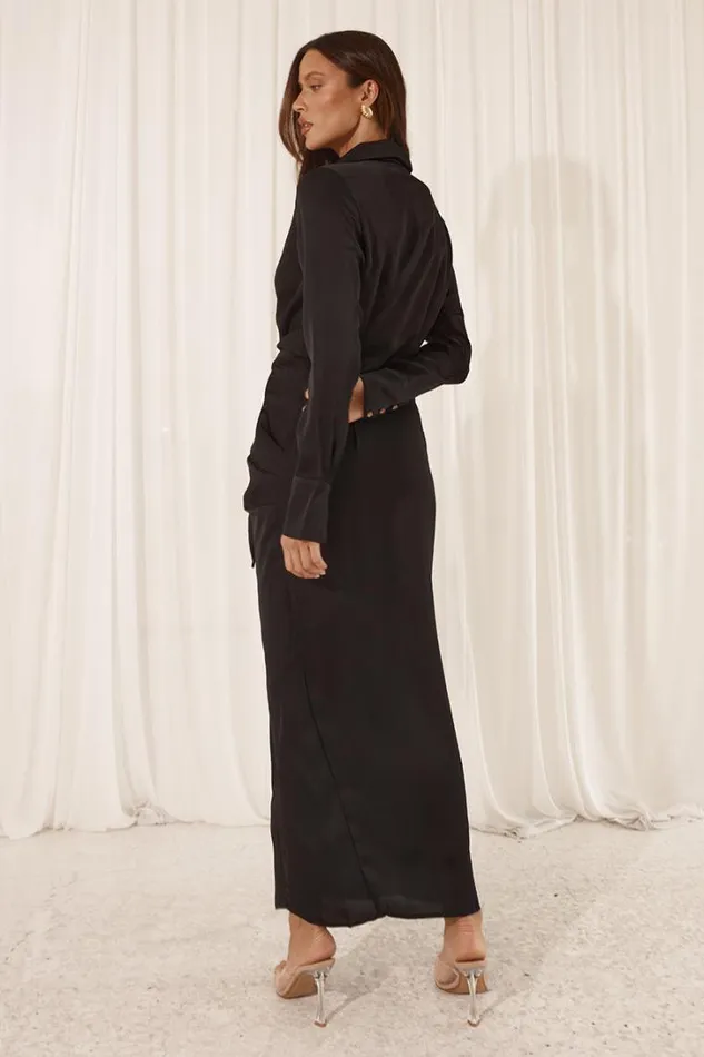 Runaway The Label Midi Dresses RUBY MIDI DRESS Black 8211 Women