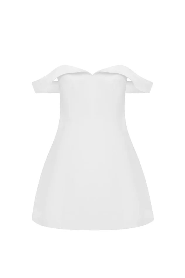 Runaway The Label Mini Dresses EBONY MINI DRESS White 8211 Women