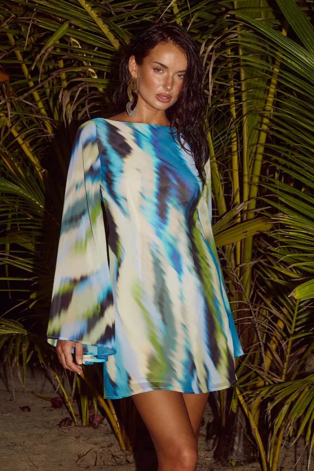 Runaway The Label Mini Dresses KIMBER MINI DRESS Mirage Print 8211 Women