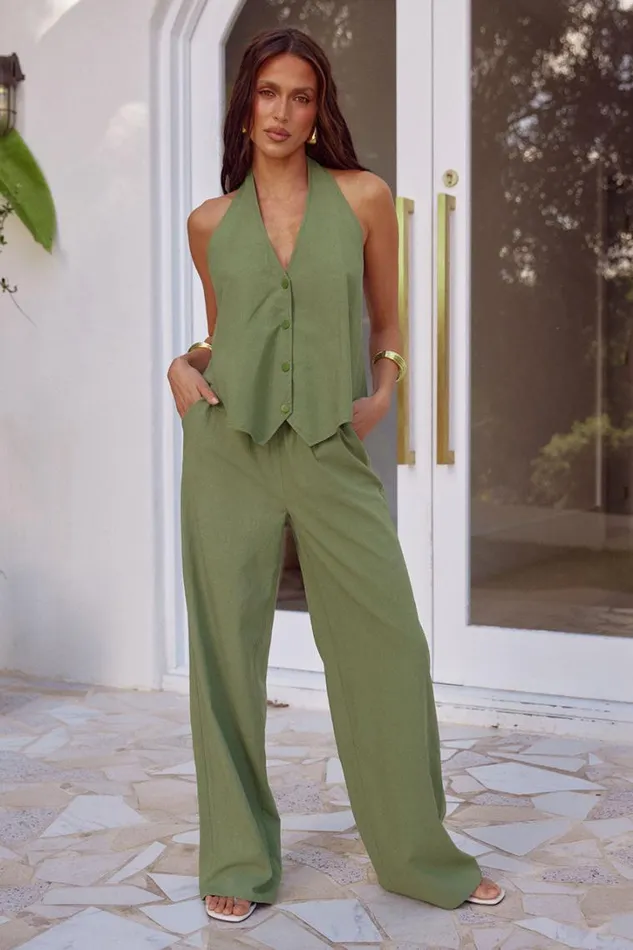 Runaway The Label Pants FLORENT PANT Khaki 8211 Women