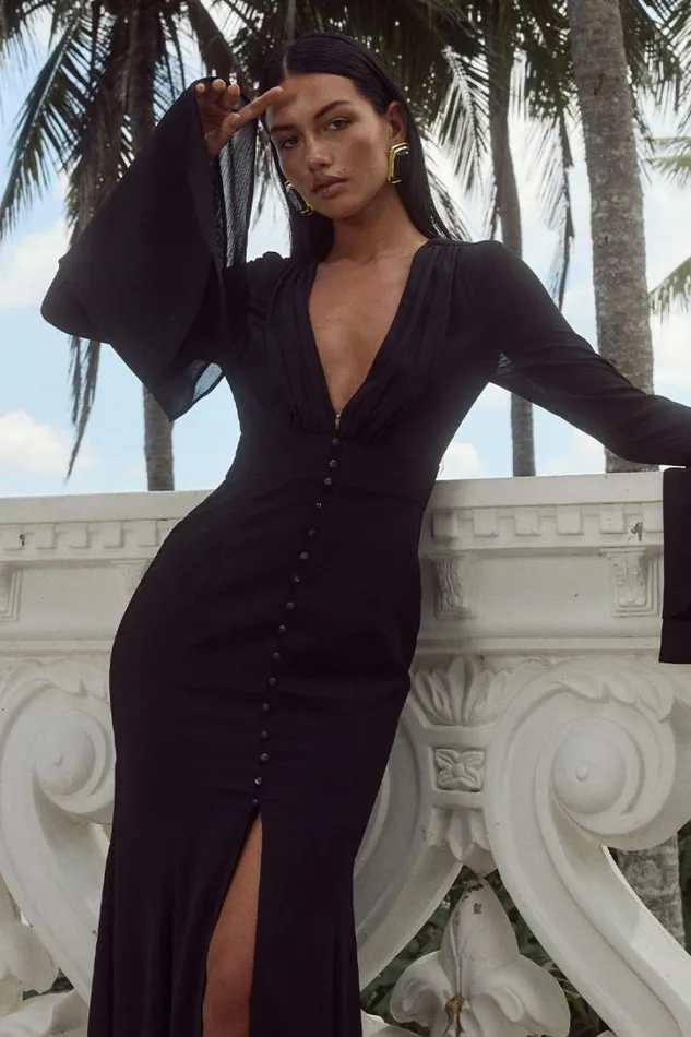 Runaway The Label Race Day Dresses SARI MAXI DRESS Black 8211 Women