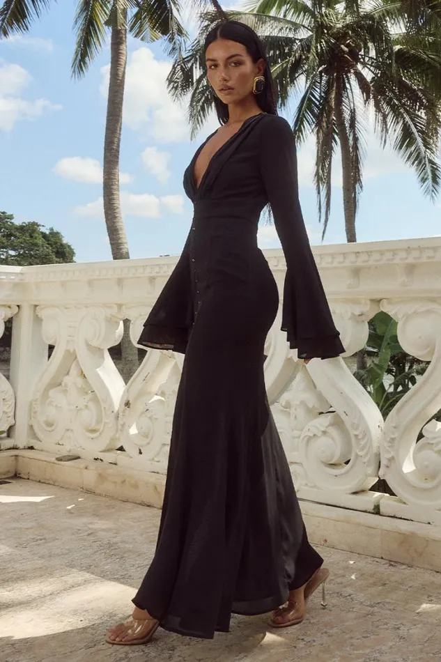 Runaway The Label Race Day Dresses SARI MAXI DRESS Black 8211 Women