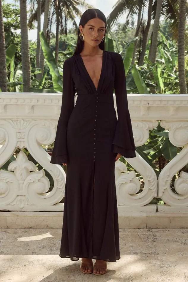 Runaway The Label Race Day Dresses SARI MAXI DRESS Black 8211 Women
