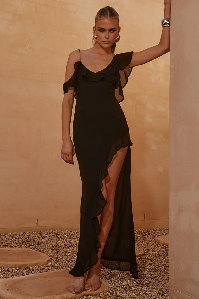 Runaway The Label Race Day Dresses VACANZA MAXI DRESS Black 8211 Women
