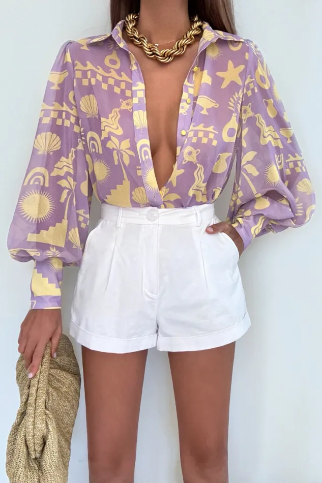 Runaway The Label Shirts and Blouses FLEETWOOD BLOUSE Cove Lilac 8211 Women