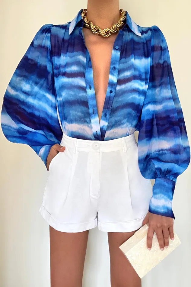 Runaway The Label Shirts and Blouses FLEETWOOD BLOUSE Ocean 8211 Women