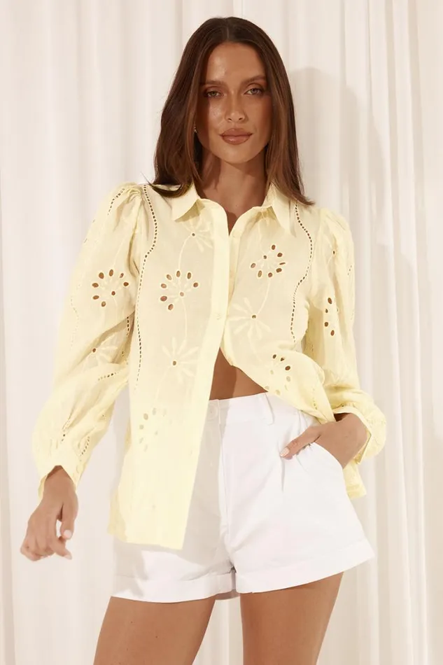 Runaway The Label Shirts and Blouses KNOWLES BLOUSE Lemon 8211 Women