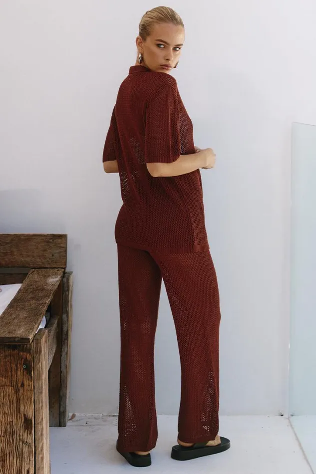 Runaway The Label Shirts and Blouses SMITH TOP Chocolate 8211 Women