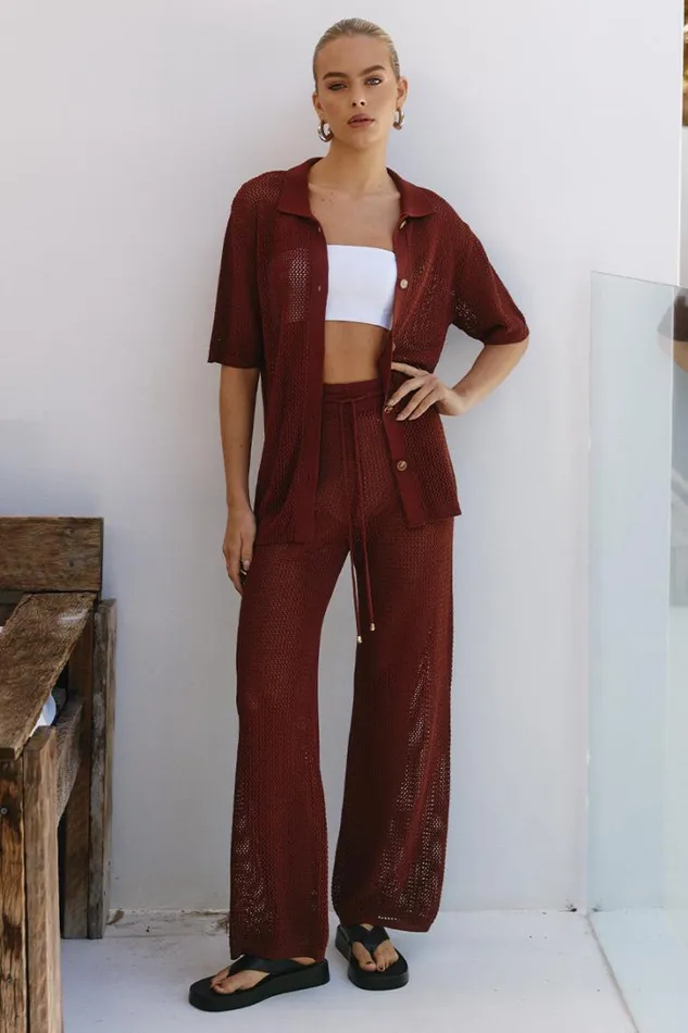 Runaway The Label Shirts and Blouses SMITH TOP Chocolate 8211 Women