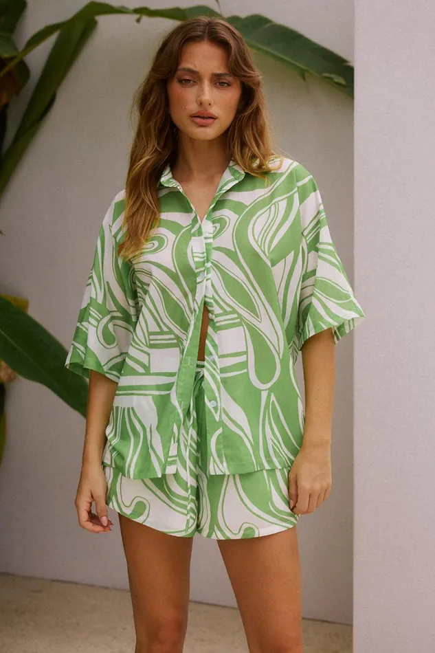 Runaway The Label Shirts and Blouses VENUS SHIRT Lanza Green 8211 Women
