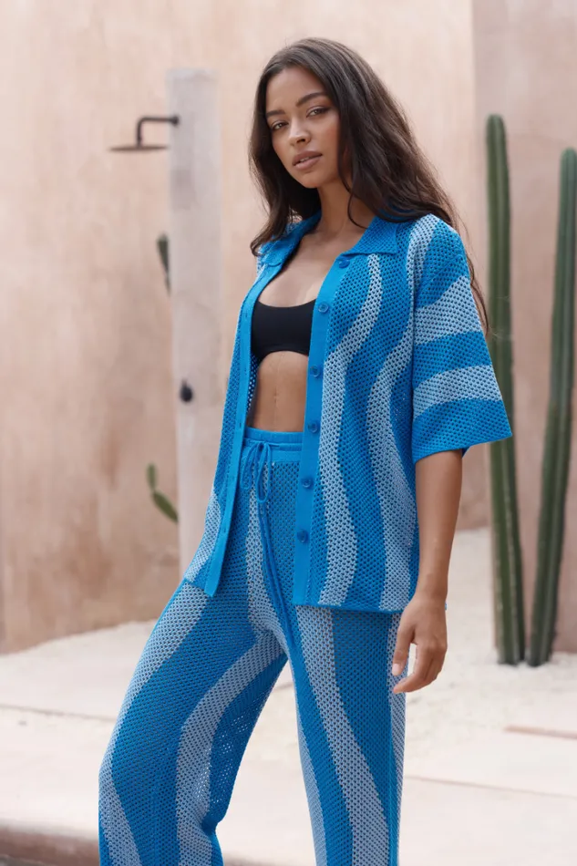 Runaway The Label Shirts and Blouses ZANZIBAR TOP Blue 8211 Women