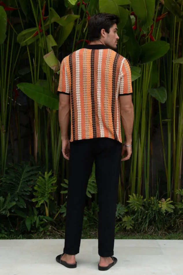 Runaway The Label Shirts TIMMY SHIRT Orange Multi 8211 Men