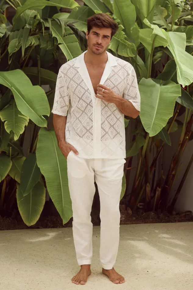 Runaway The Label Shirts TULUM SHIRT Ivory 8211 Men