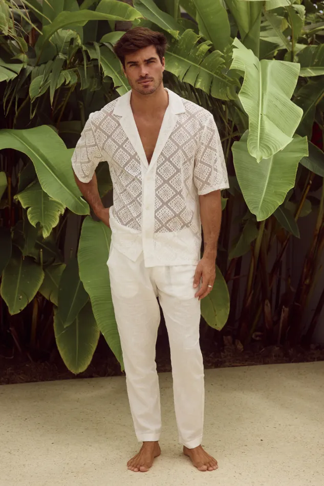 Runaway The Label Shirts TULUM SHIRT Ivory 8211 Men