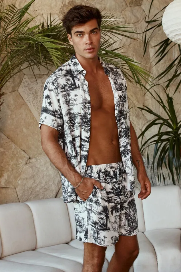 Runaway The Label Shorts PALMS SHORT Palm Print 8211 Men