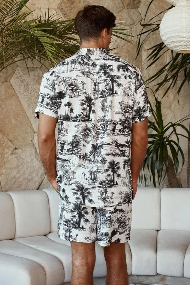 Runaway The Label Shorts PALMS SHORT Palm Print 8211 Men