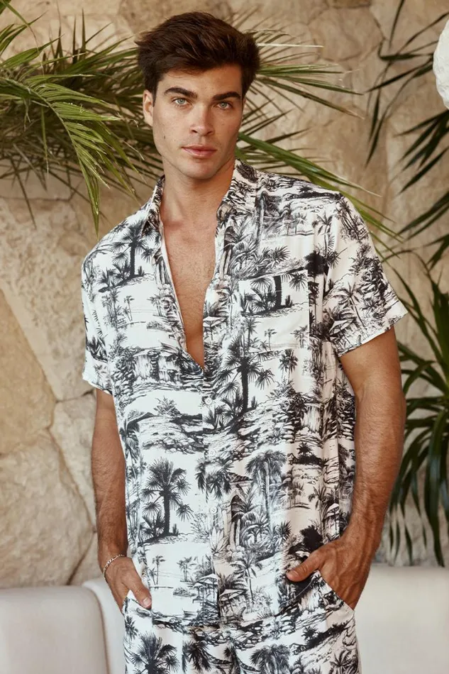 Runaway The Label Shorts PALMS SHORT Palm Print 8211 Men