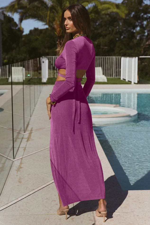 Runaway The Label Skirts Meile Maxi Skirt Grape 8211 Women Runaway The Label Skirts Meile Maxi Skirt Grape 8211 Women