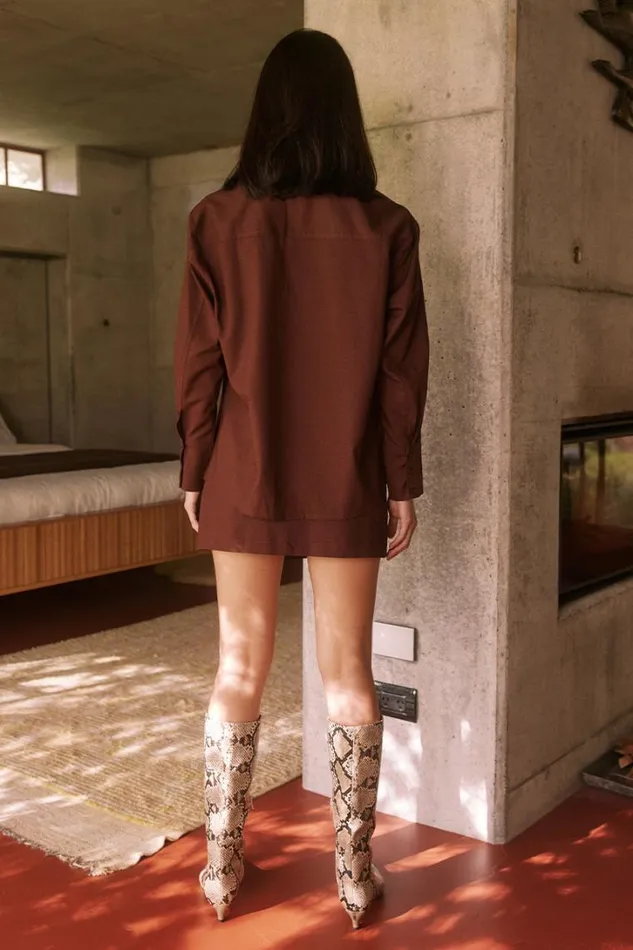 Runaway The Label Skirts PICCILO SKIRT Chocolate 8211 Women