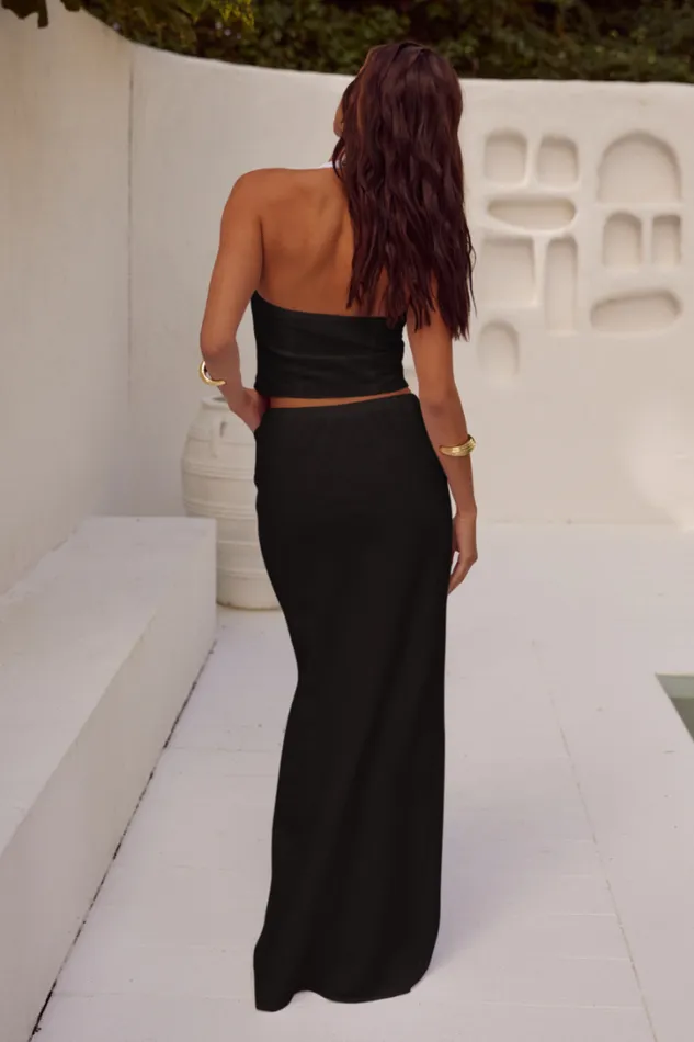 Runaway The Label Skirts SAPHIRA MAXI SKIRT Black 8211 Women