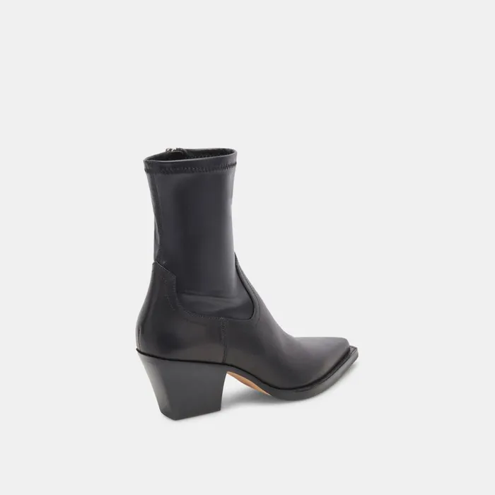 Rutger Boots Black Leather Women Dolce Vita Boots and Booties