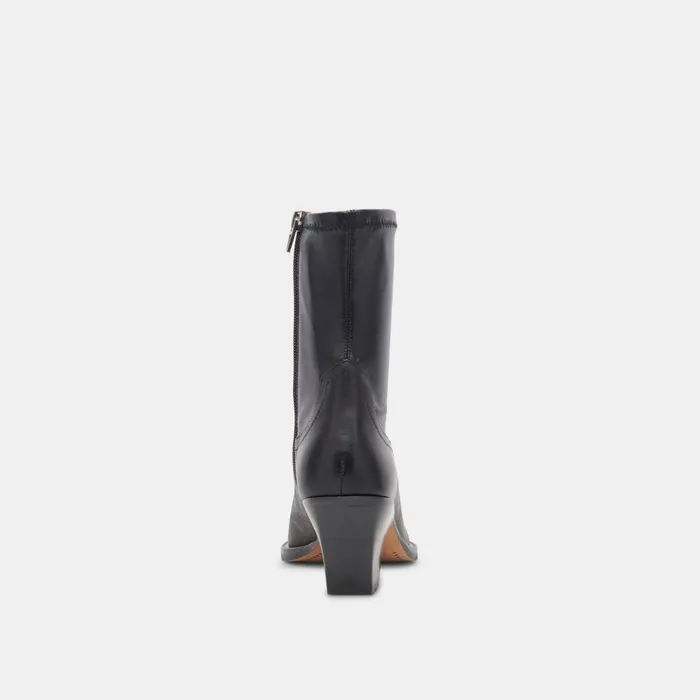 Rutger Boots Black Leather Women Dolce Vita Boots and Booties