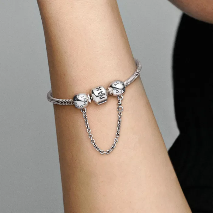 Safety Chains Women Pandora Online Logo Safety Chain Charm