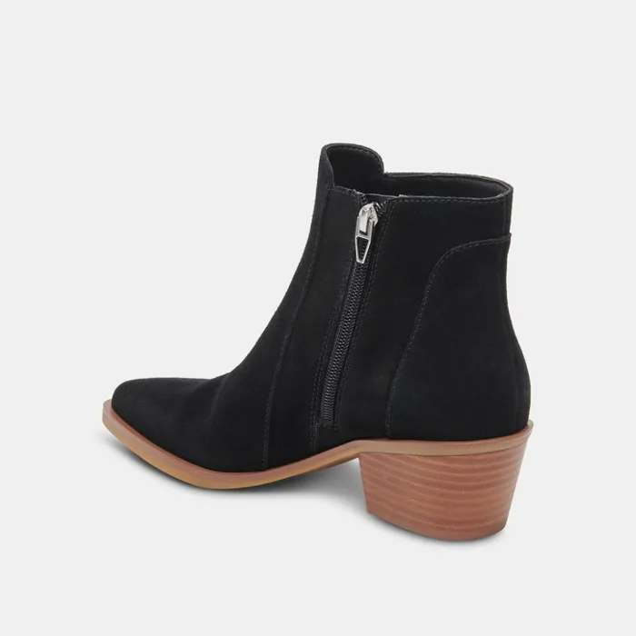 Sawyer Booties Onyx Suede Women Dolce Vita Boots and Booties