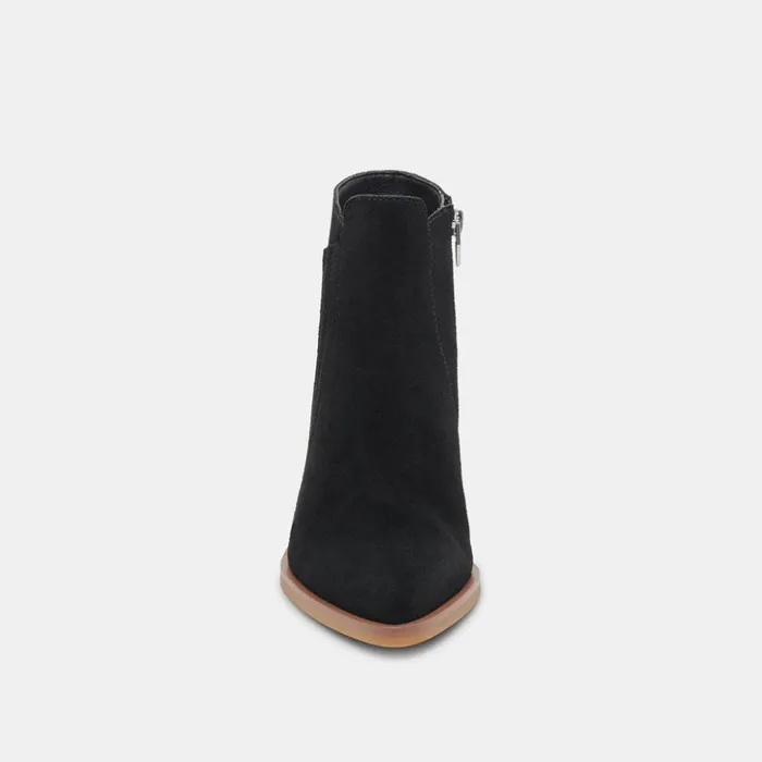 Sawyer Booties Onyx Suede Women Dolce Vita Boots and Booties