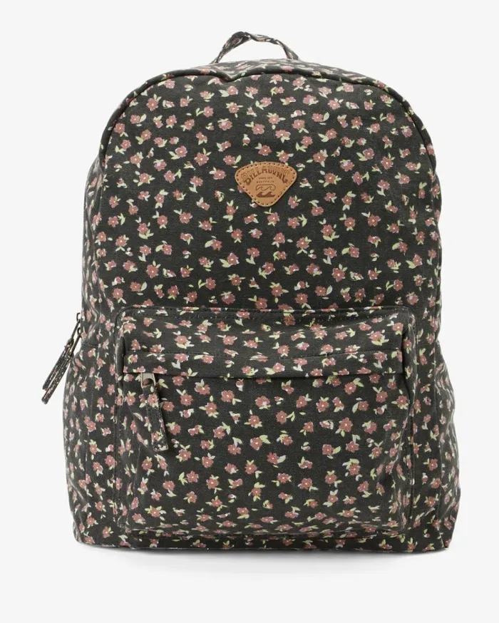 Schools Out Canvas Backpack Black Pebble Women Billabong Backpacks
