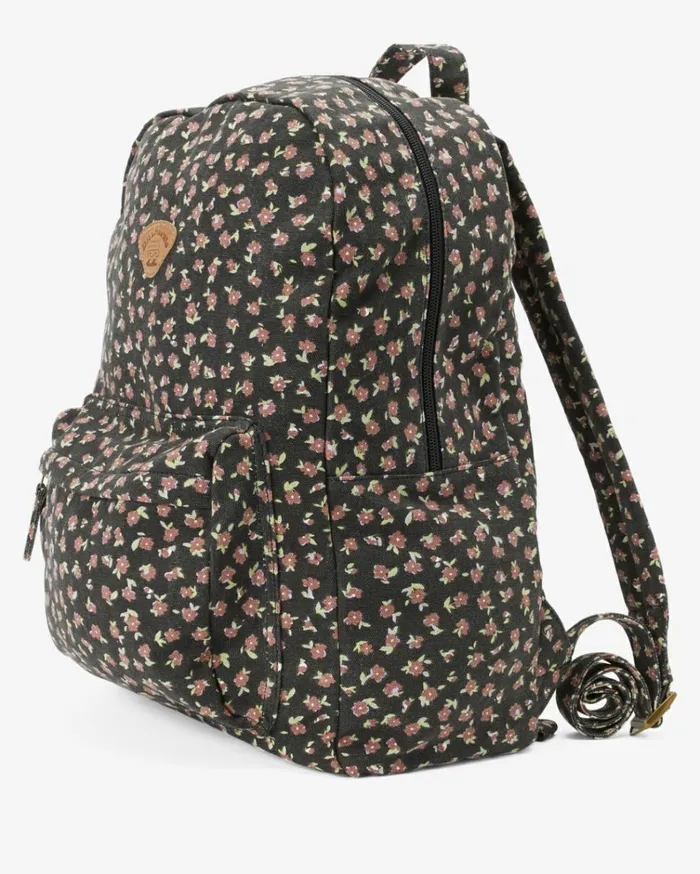 Schools Out Canvas Backpack Black Pebble Women Billabong Backpacks