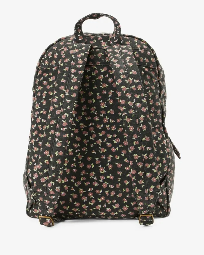 Schools Out Canvas Backpack Black Pebble Women Billabong Backpacks