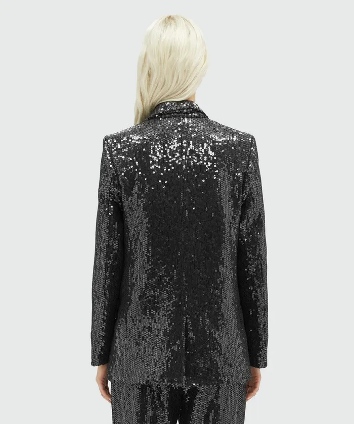 Sequined Fabric Jacket Women MSGM Blazers