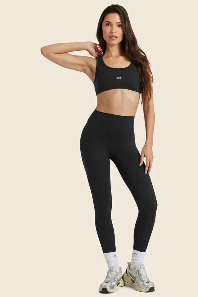 SET ACTIVE Activewear AIRLUXE BREATHE HIGHRISE LEGGINGS 8211 ONYX 8211 Women