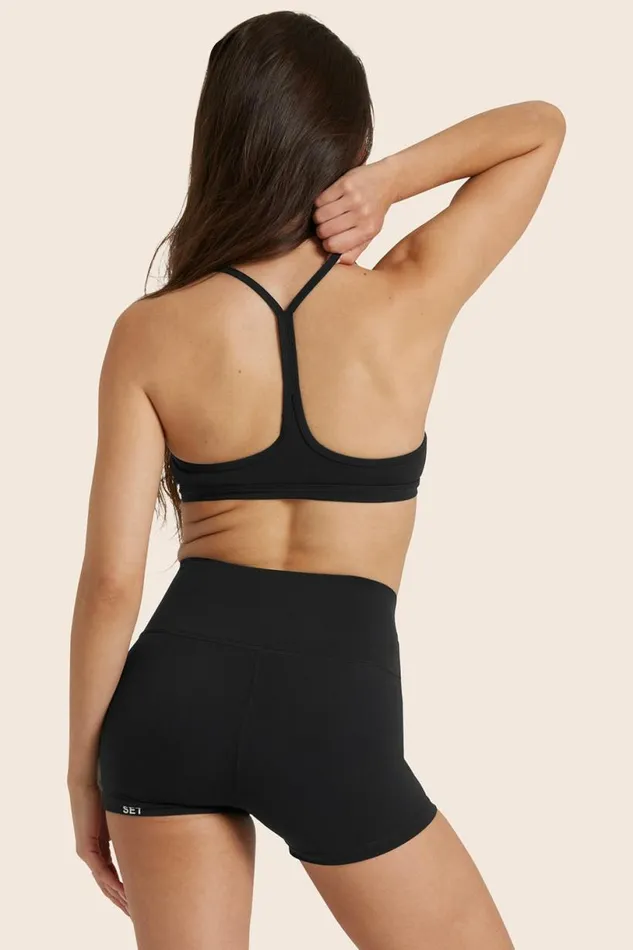 SET ACTIVE Activewear AIRLUXE BREATHE Y BRA 8211 ONYX 8211 Women