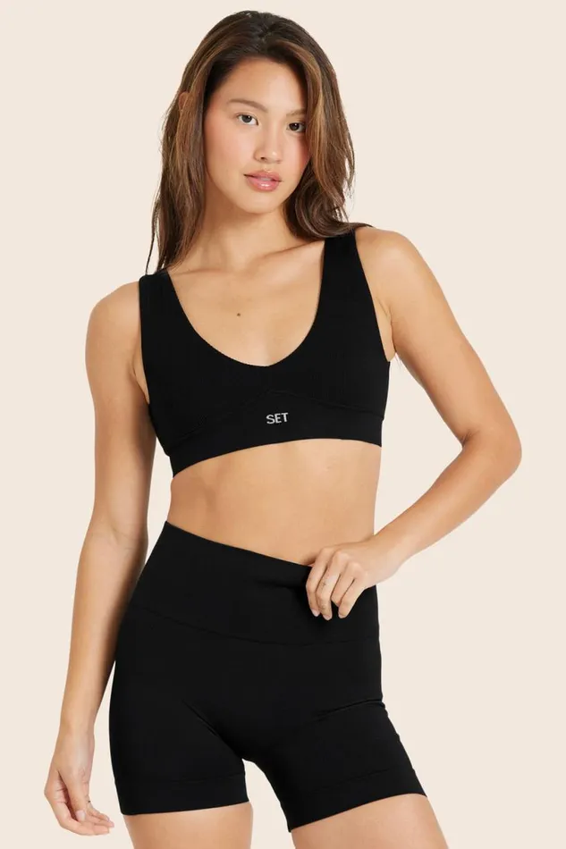 SET ACTIVE Activewear SCULPTFLEX POWER DIVE BRA 8211 ONYX 8211 Women