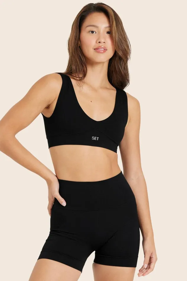 SET ACTIVE Activewear SCULPTFLEX POWER DIVE BRA 8211 ONYX 8211 Women