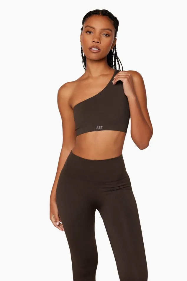 SET ACTIVE Activewear SCULPTFLEX POWER SHOULDER BRA 8211 ESPRESSO 8211 Women