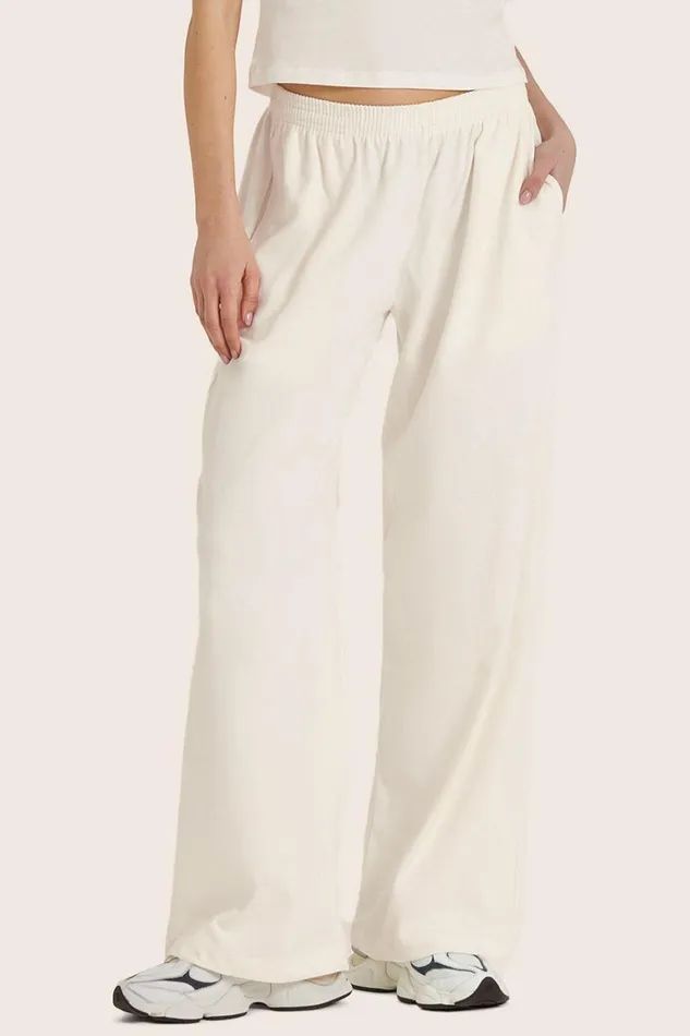 SET ACTIVE Bottoms HEAVY COTTON EASY PANTS 8211 BLANC 8211 Women