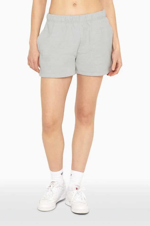 SET ACTIVE Bottoms HEAVYWEIGHT SWEATS SWEAT SHORTS 8211 HEATHER GREY 8211 Women