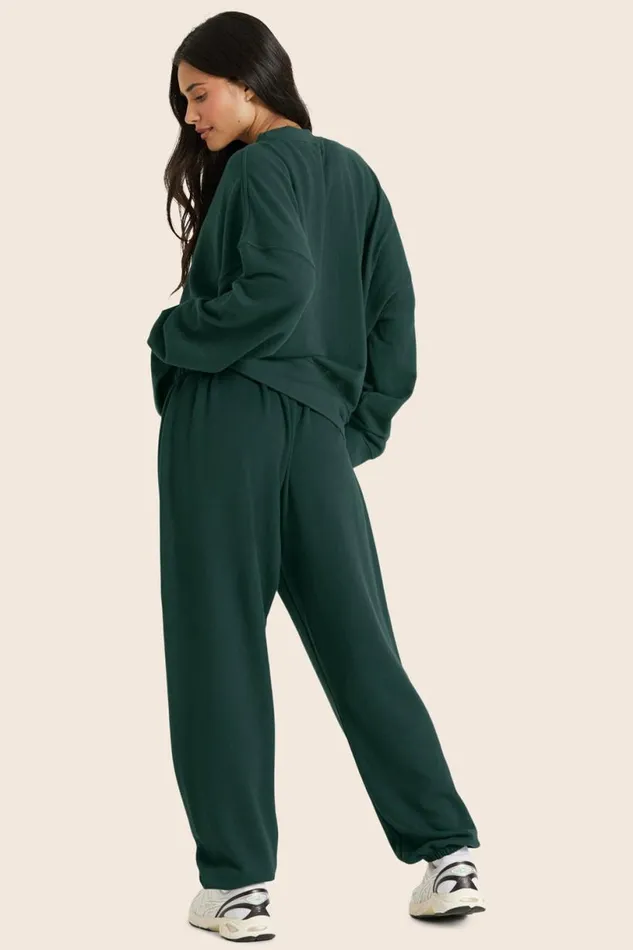 SET ACTIVE Bottoms LIGHTWEIGHT SWEATS CLASSIC OLD SCHOOL SWEATPANTS 8211 IVY 8211 Women