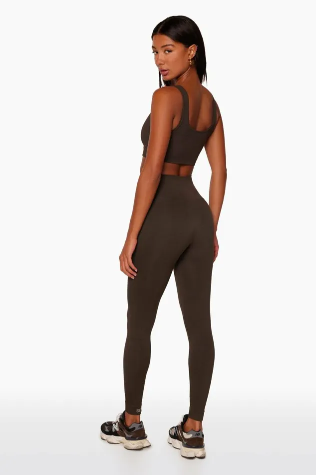 SET ACTIVE Bottoms SCULPTFLEX POWER LEGGINGS 8211 ESPRESSO 8211 Women