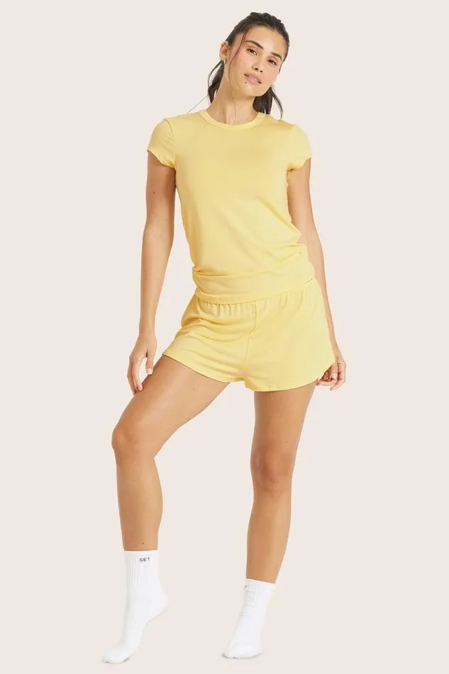 SET ACTIVE Bottoms SLEEP JERSEY RELAXED SLEEP SHORTS 8211 DANDELION 8211 Women
