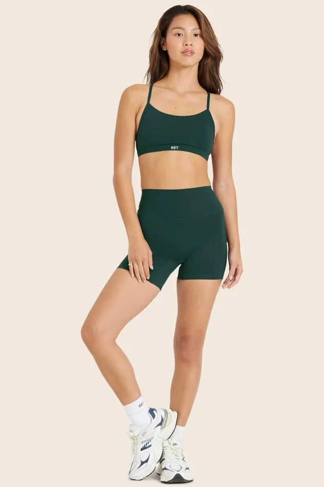 SET ACTIVE Bottoms SPORTBODY SPORTY SHORTS 8211 IVY 8211 Women