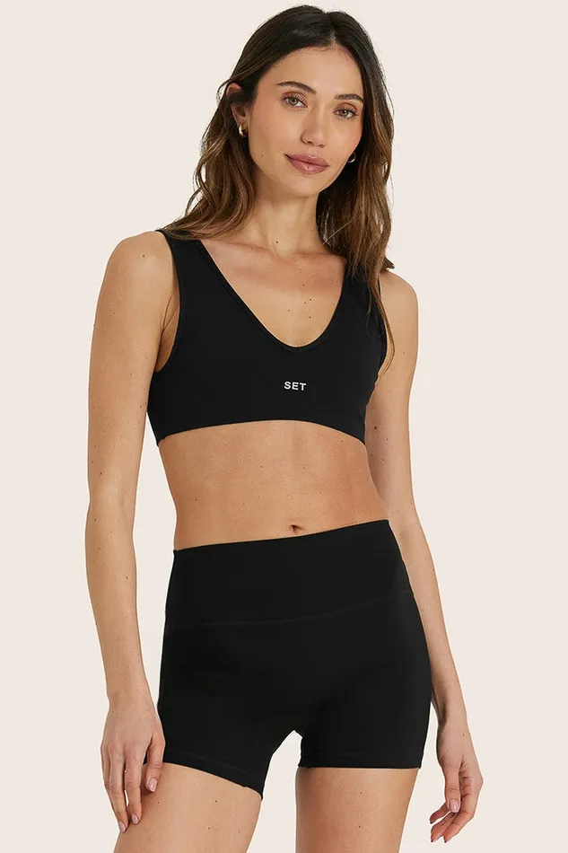 SET ACTIVE Bras SPORTBODY SPORTY DIP BRA 8211 ONYX 8211 Women
