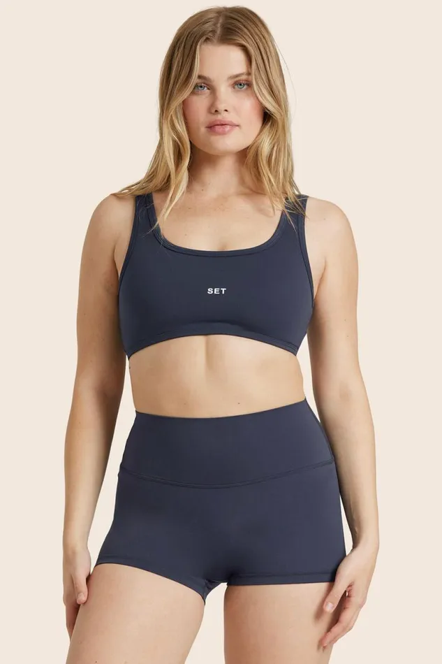SET ACTIVE Bras Tops AIRLUXE BREATHE SCOOP BRA 8211 SPADES 8211 Women