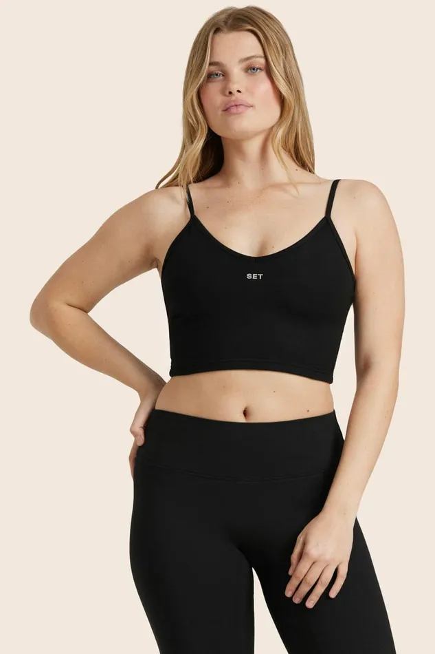 SET ACTIVE Bras Tops FORMCLOUD CLOUD REP BRA 8211 ONYX 8211 Women