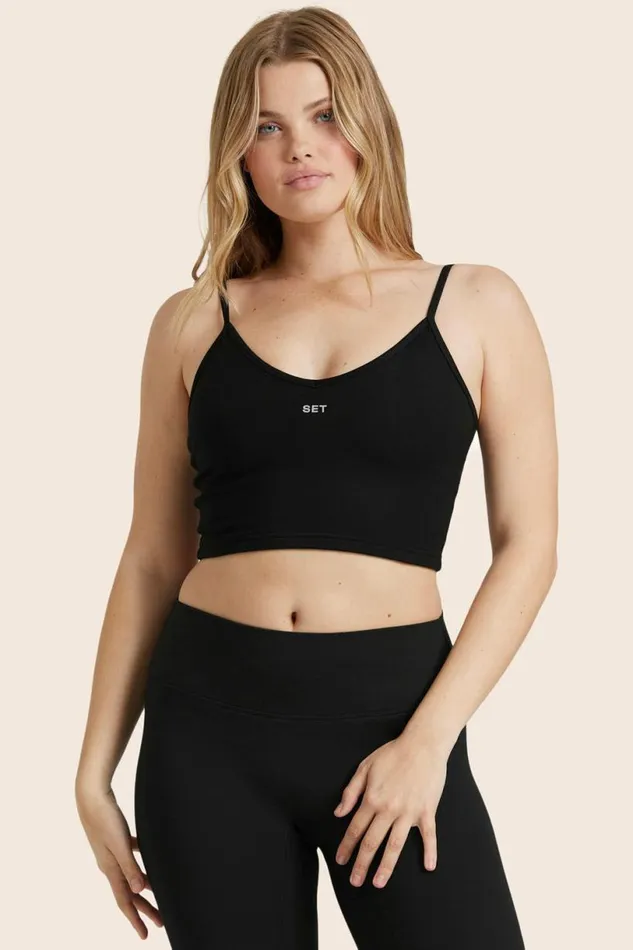 SET ACTIVE Bras Tops FORMCLOUD CLOUD REP BRA 8211 ONYX 8211 Women