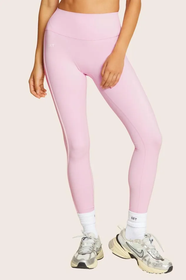 SET ACTIVE Leggings SPORTBODY SPORTY STRIPE LEGGINGS 8211 PRIMROSE 8211 Women