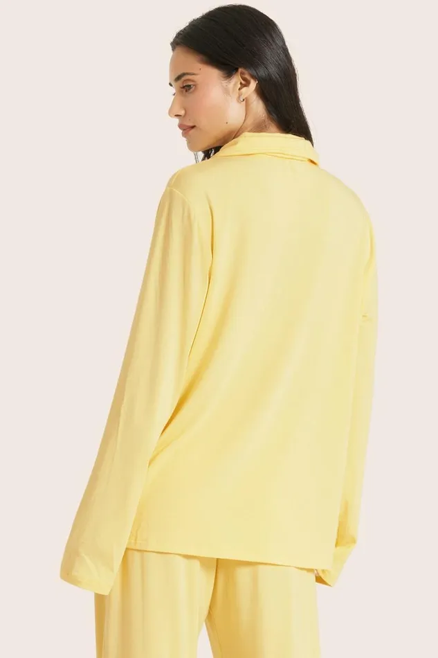 SET ACTIVE Lounge SLEEP JERSEY SLEEP BUTTON DOWN 8211 DANDELION 8211 Women